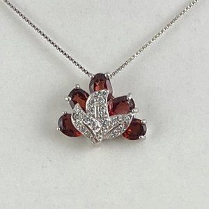 NEW Sparkling Mozambique Garnet Necklace